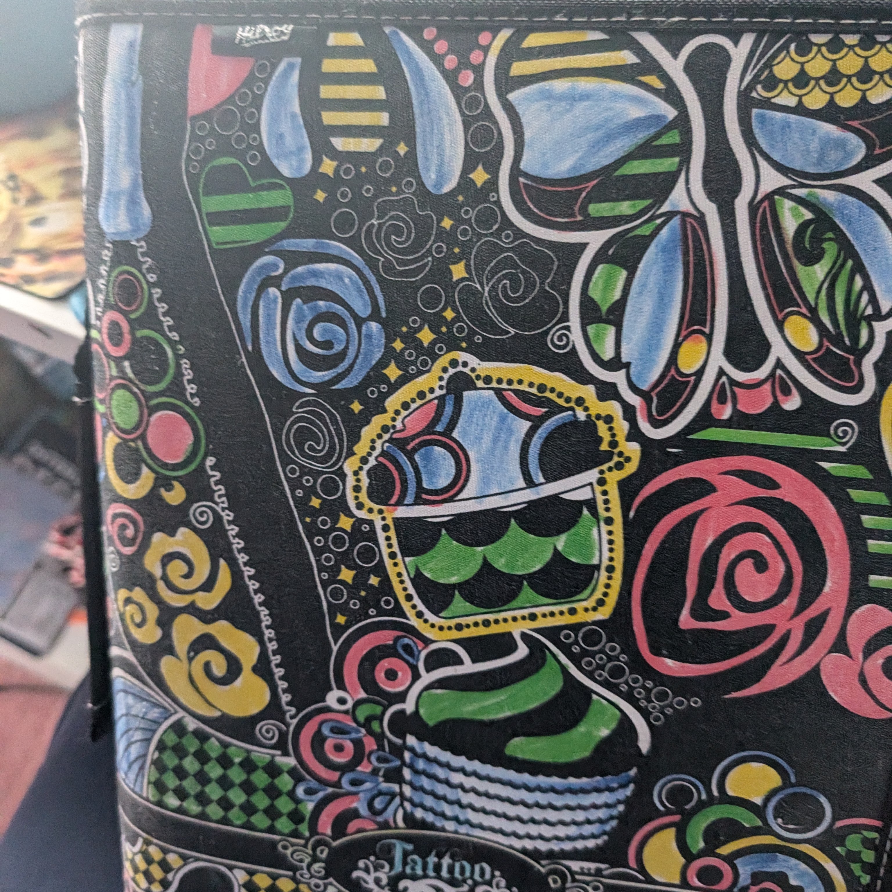 I've always collected trading cards, especially as a kid. It's a hobby that I've gotten back into especially now that I'm an adult with adult money. The binder is actually a collection binder that I have repurposed several times, I've owned it since I was a child and it's be used to hold music sheets, homework, pokemon cards and sometimes all 3. I find myself fiddling with things a lot and the sound of zippers is relaxing. It's a consistent sound, that either rises or falls in terms of the sound depending on the direction the zipper is going. Ascending or descending.  <br><audio controls src='Noises/Binder zipping .m4a'></audio>